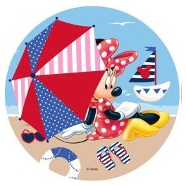 Jedlý papír - Mickey a Minnie na pláži (loďka)