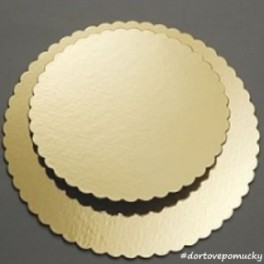 Zlatá podložka pod dort Ø 22 cm