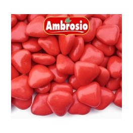 Srdíčka čokoládová - červená 50 g