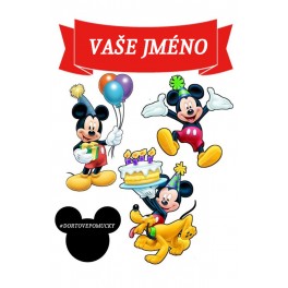 Mickey Mouse č.3 - jedlý papír 