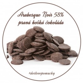 Arabesque Noir 58% Belgická čokoláda 500 g