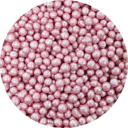 Cukrové perly růžové perleťové 5 mm 60 g