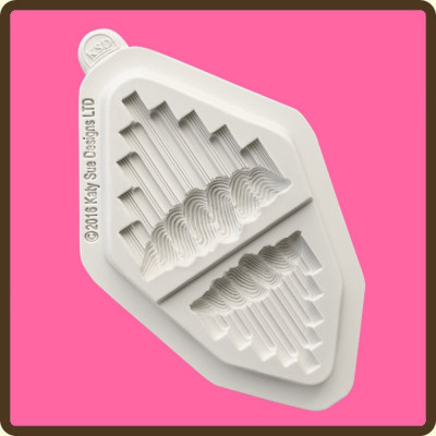 Serrated Vs - Katy Sue silikonová forma 