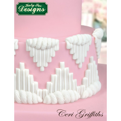 Serrated Vs - Katy Sue silikonová forma 