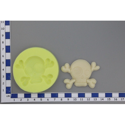 Pirátska lebka - OB silikonová forma