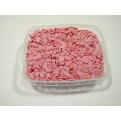 Růžové čokoládové šupiny 50 g