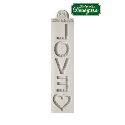 Nápis LOVE se srdíčkem silikonová forma Katy Sue