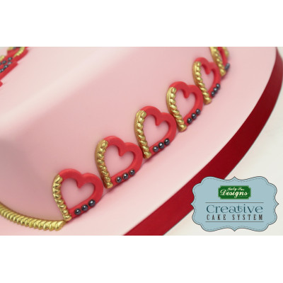 Nápis LOVE se srdíčkem silikonová forma Katy Sue