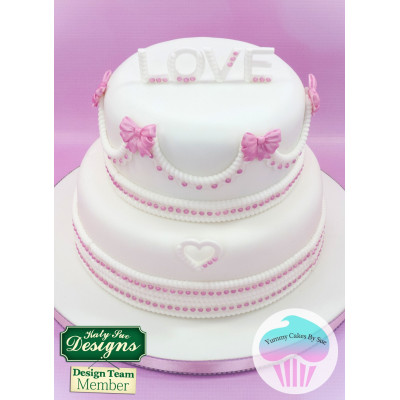 Nápis LOVE se srdíčkem silikonová forma Katy Sue