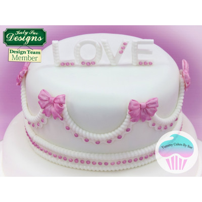 Nápis LOVE se srdíčkem silikonová forma Katy Sue