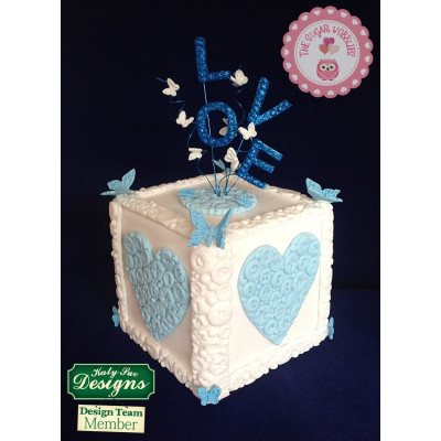 Nápis LOVE se srdíčkem silikonová forma Katy Sue