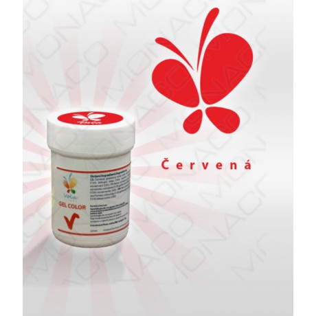 Gelová barva (červená) 30 g