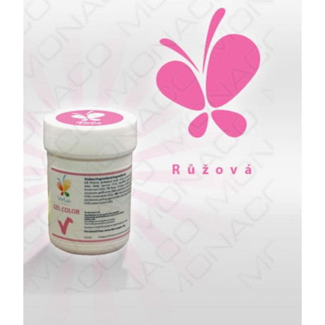 Gelová barva (růžová) 30 g