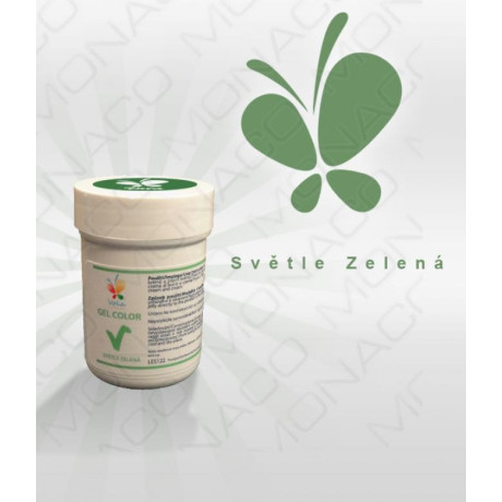 Gelová barva (světle zelená) 30 g