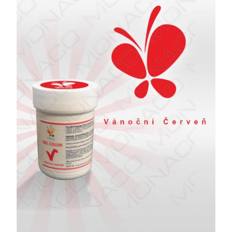 Gelová barva (vánoční červeň) 30 g