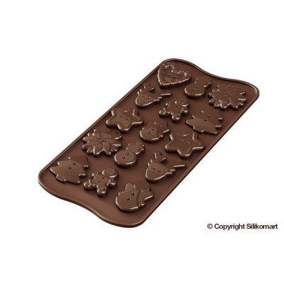 Forma na čokoládu - Xmas Buttons