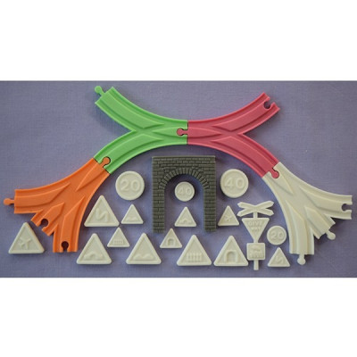 Koleje a doplňky silikonová forma