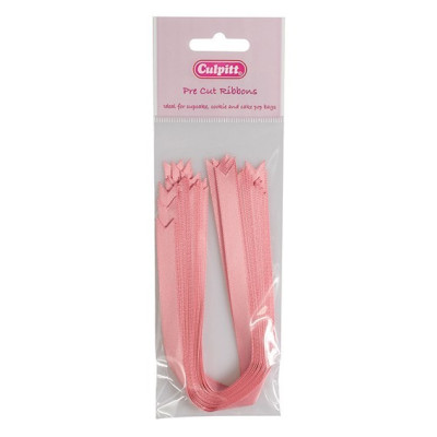 Růžová stuha 25 ks (250x10mm)