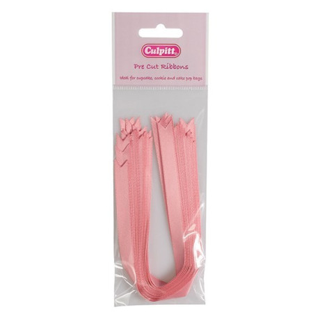 Růžová stuha 25 ks (250x10mm)