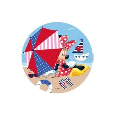 Jedlý papír - Mickey a Minnie na pláži (loďka)