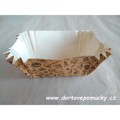 Papírová forma na pečení coffee 3 ks