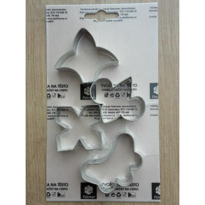 Lilie 4 ks kovové vykrajovačky