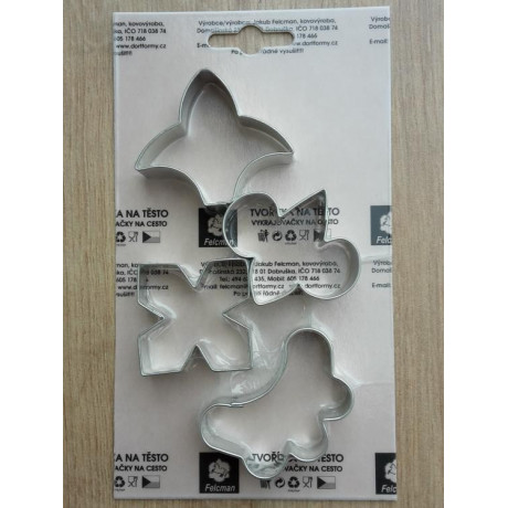 Lilie 4 ks kovové vykrajovačky