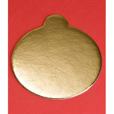 Podložka papír zlatá minidezert prům.8 cm (kulatá) 10 ks