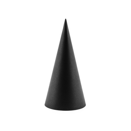 Párty čepičky černé 6 ks