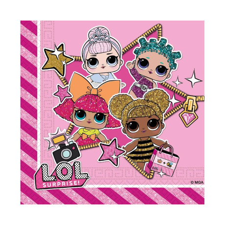 Ubrousky L.O.L. Surprise 33x33 cm 20 ks