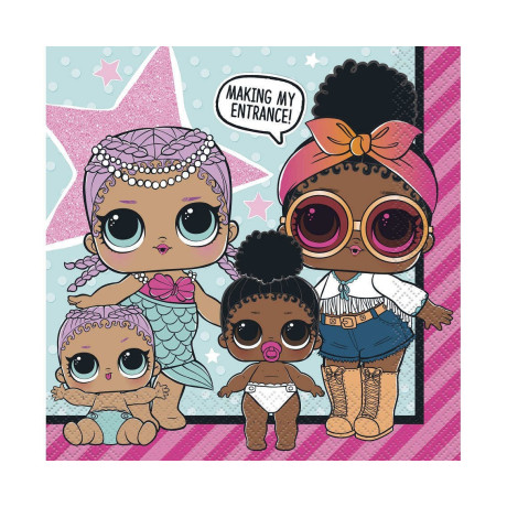 Ubrousky L.O.L. Surprise 16,5x16,5 cm 16 ks