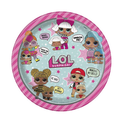 Papírové talíře L.O.L. 23 cm 8 ks