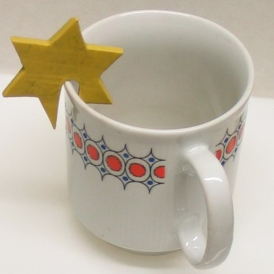 Hvězda na hrníček - kovová vykrajovačka