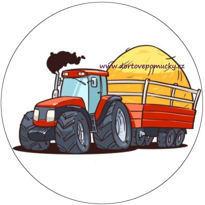 Traktor tisk na jedlý papír