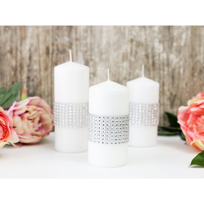 Stříbrný diamantový pás 4cm x 300cm