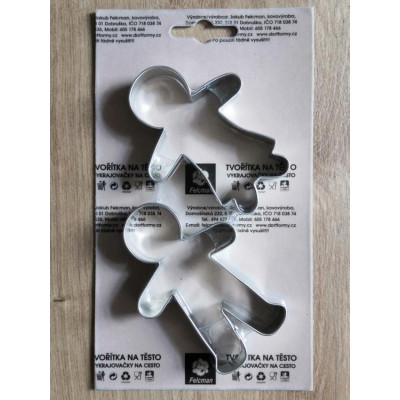 Panenka a panáček velký - kovové vykrajovačky