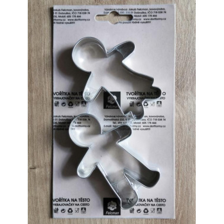 Panenka a panáček velký - kovové vykrajovačky