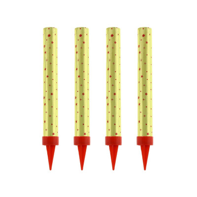 Fontána na dort zlatá 4 ks (12 cm)