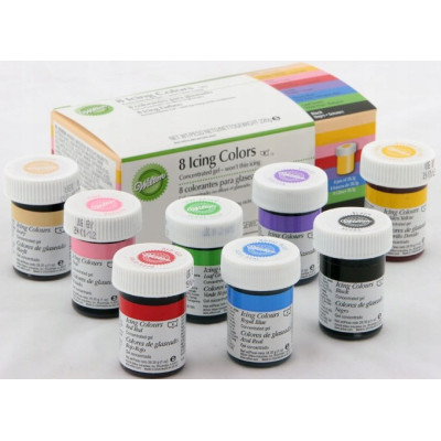 Sada gelových barev WILTON 8 ks