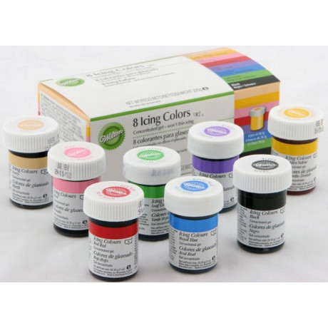 Sada gelových barev WILTON 8 ks