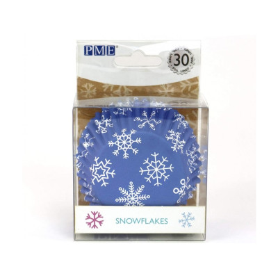 Košíčky 50 x 30 mm (30 ks ) - Sněhová vločka