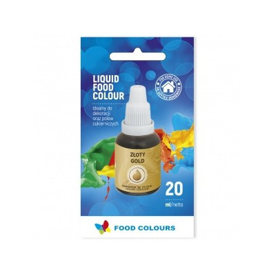 Zlatá airbrush barva tekutá (20 ml)FC 