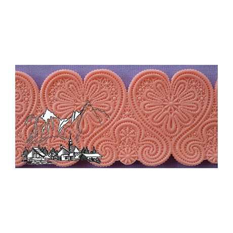 Bordura střední srdce silikonová forma