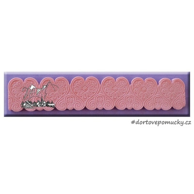 Bordura střední srdce silikonová forma