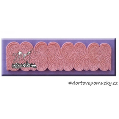 Bordura velké srdce silikonová forma