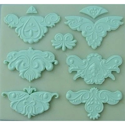 Sada ornamentů silikonová forma