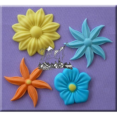 Velké květy silikonová forma