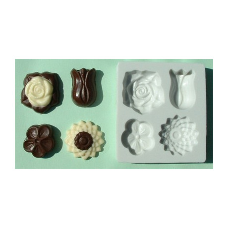 Mix květů silikonová forma