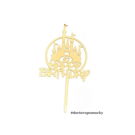 Happy Birthday č.7 akrylový zápich