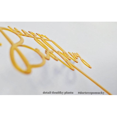 Happy Birthday č.7 akrylový zápich